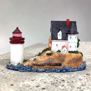 Lighthouse Collection-Marshall Point Port Clyde, ME Figurine Resin EUC